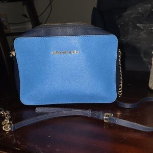 Michael Kors Two-Tone Blue Crossbody Bag